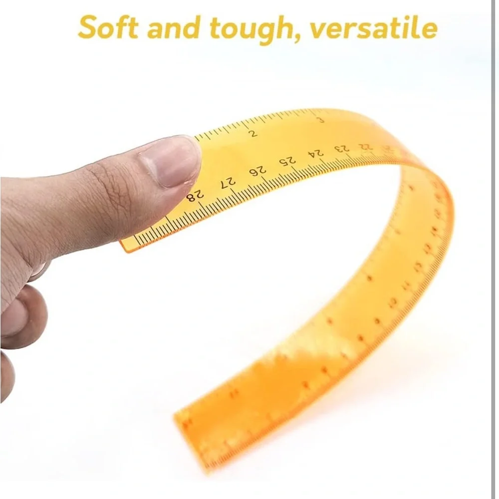 7 pack plastic Colorful Party Ruler Set - Picture 4 of 5